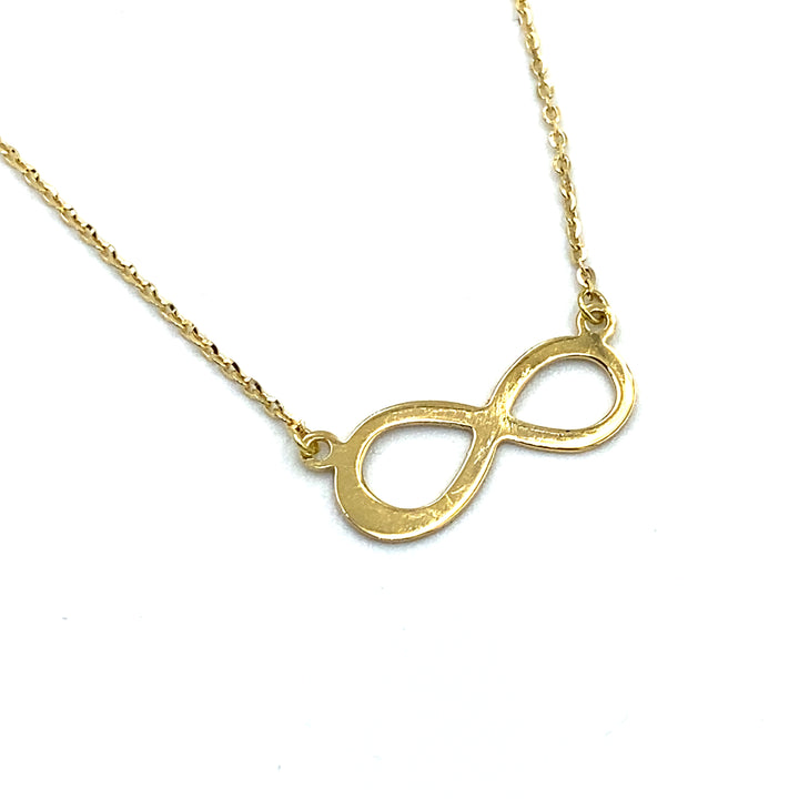 Infinity Chain Necklace in Yellow Gold