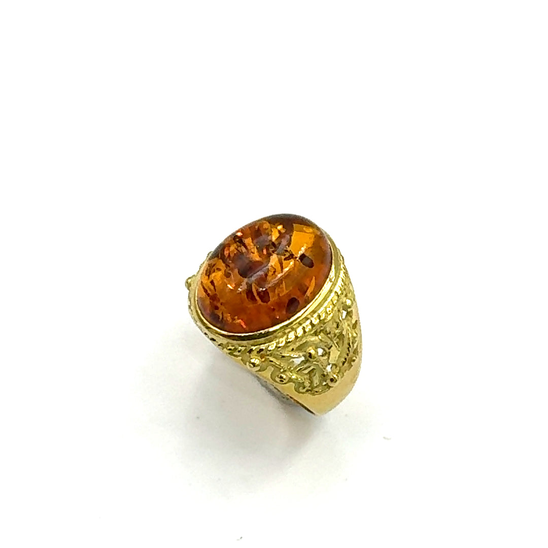 Anello Oro Ambra