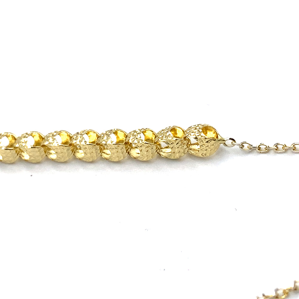 collana oro giallo con sfere siciliano gioielli