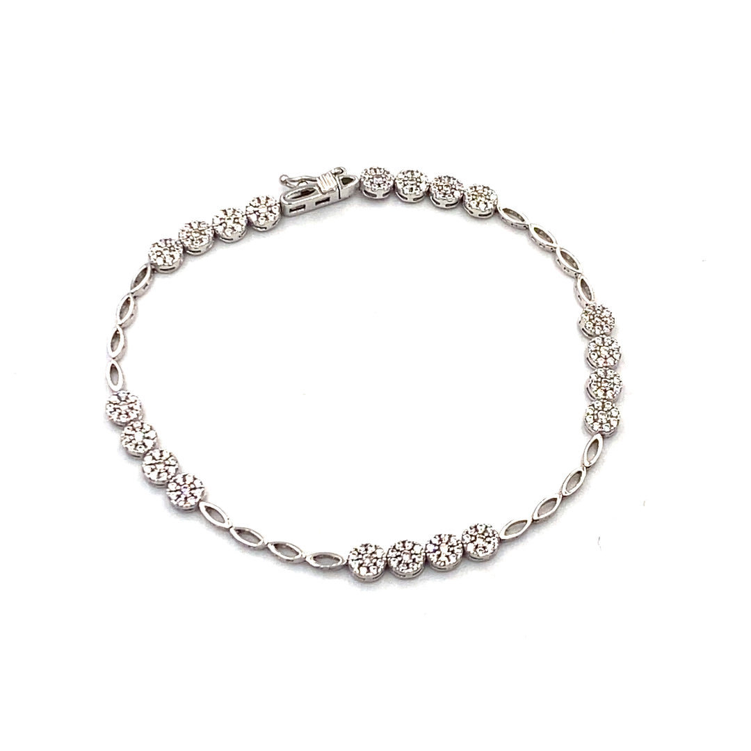 Bracciale Fantasia  Oro Bianco