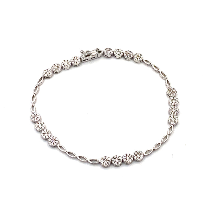 Bracciale Fantasia  Oro Bianco