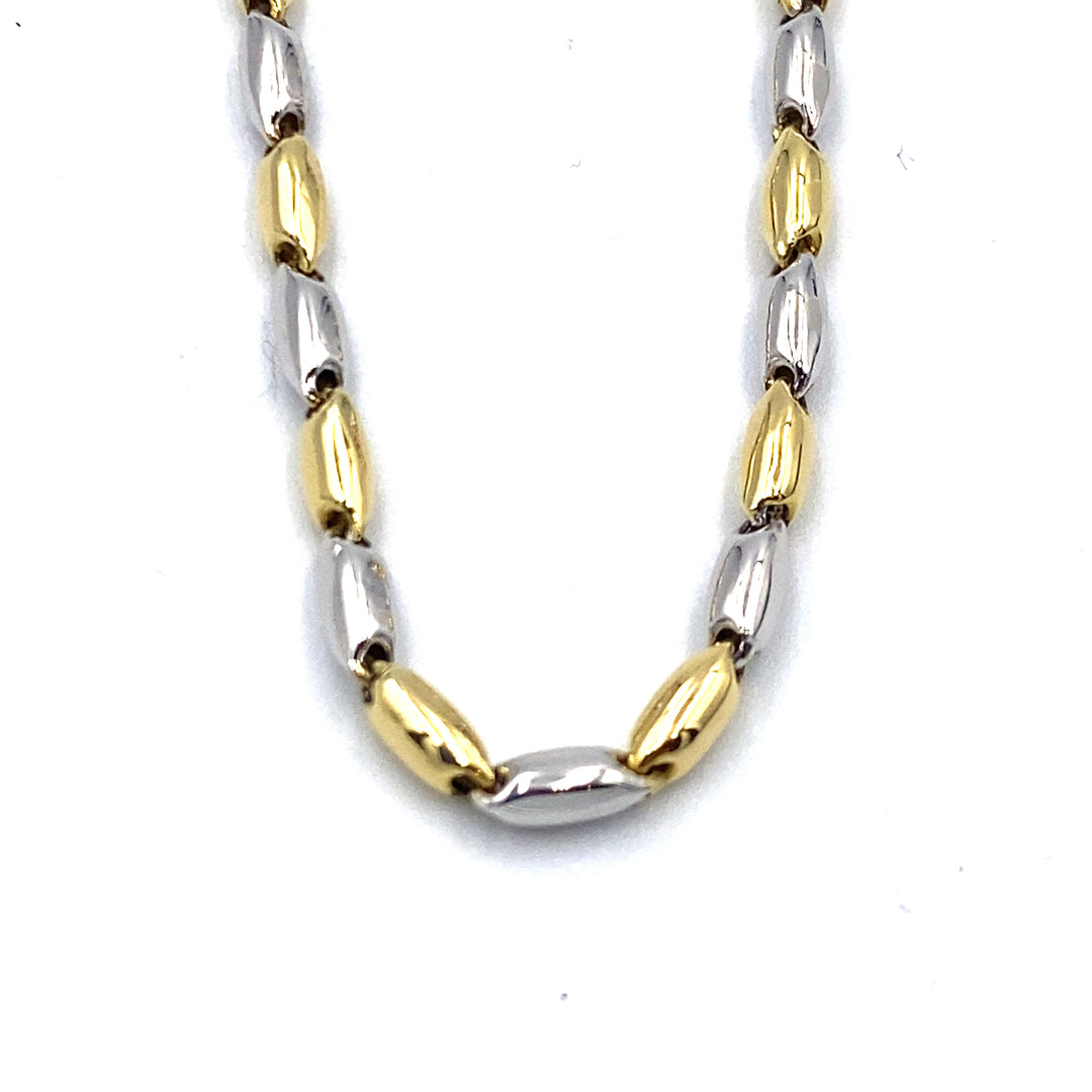 collana catena oro bicolore siciliano  gioielli 