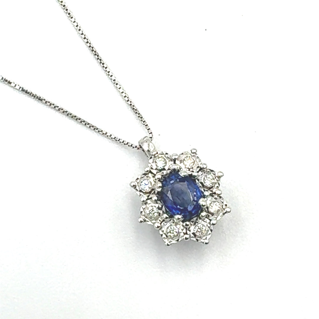 Clesi Blue Sapphire Necklace