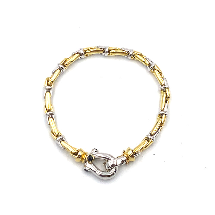 bracciale in oro bicolore siciliano  gioielli 