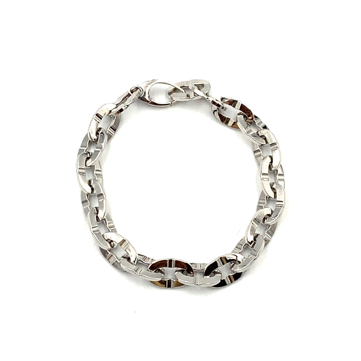 bracciale oro bianco siciliano gioielli