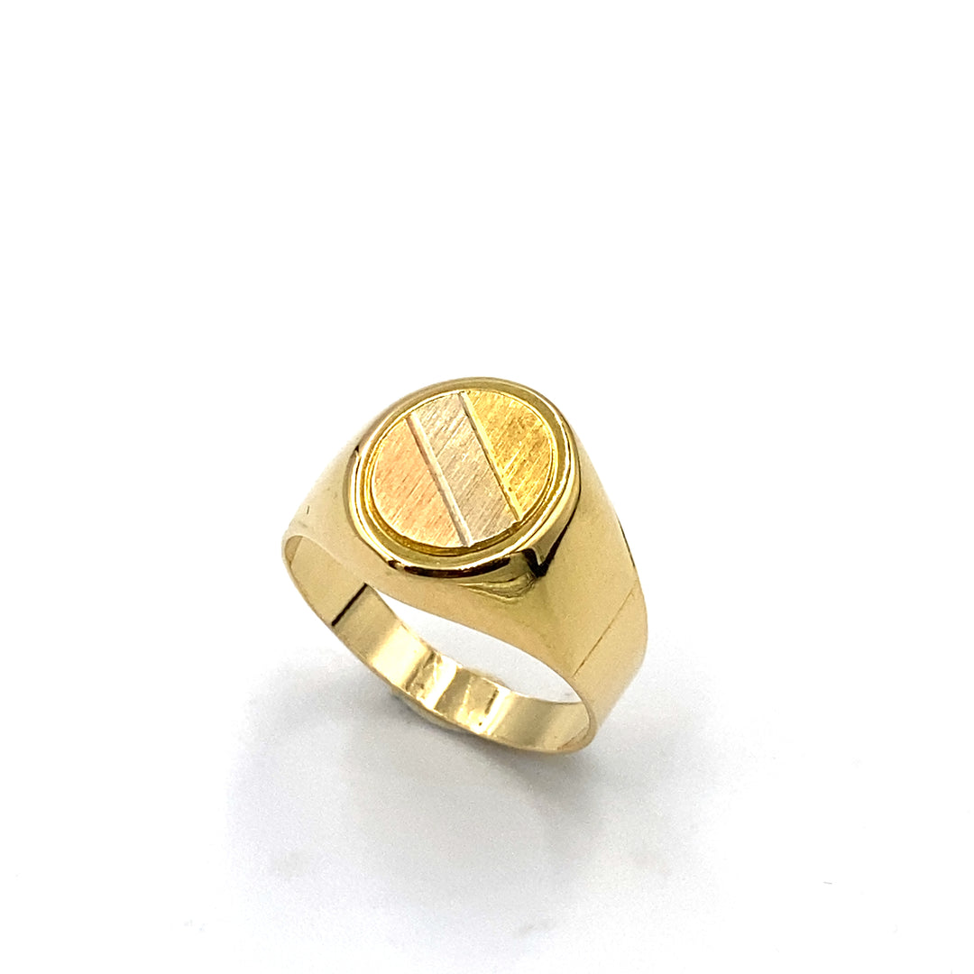 anello in oro 3 colori da uomo siciliano gioielli