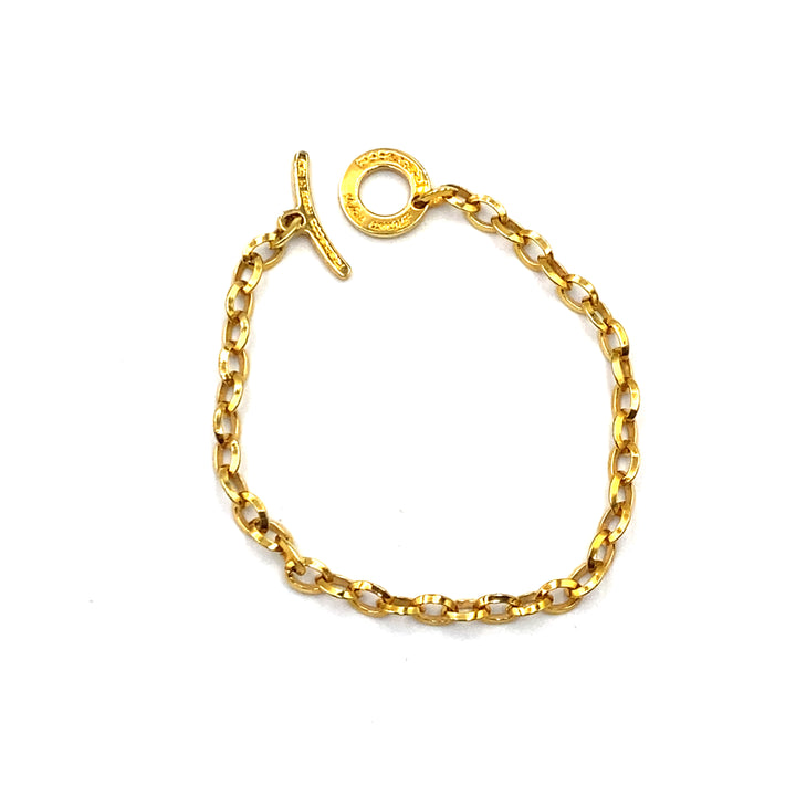 bracciale rebecca bronzo dorato - siciliano gioielli