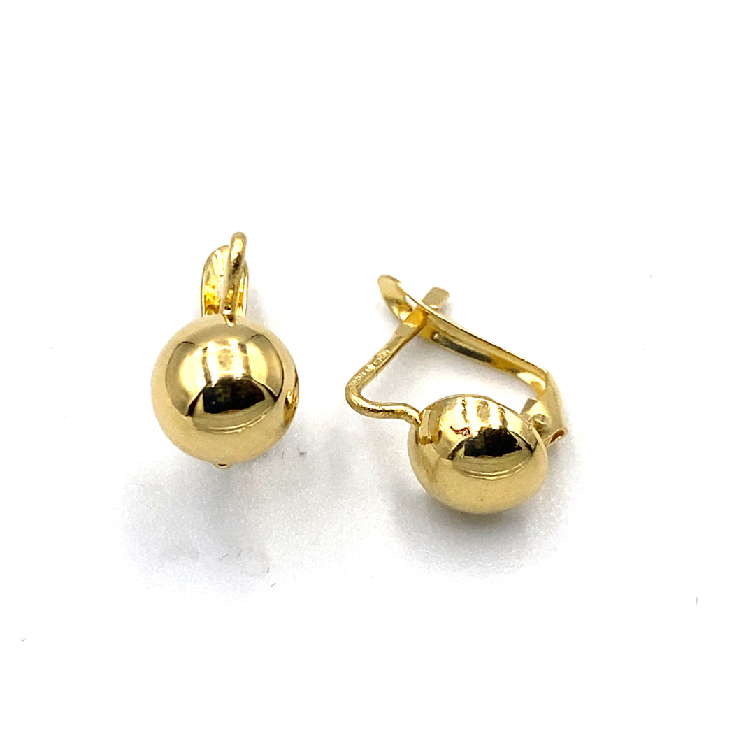 Orecchini in turchese, oro giallo 18 kt e 10 brillanti | Antonino De Simone Orecchini in turchese, oro giallo 18 kt e 10 brillanti | Antonino De Simone