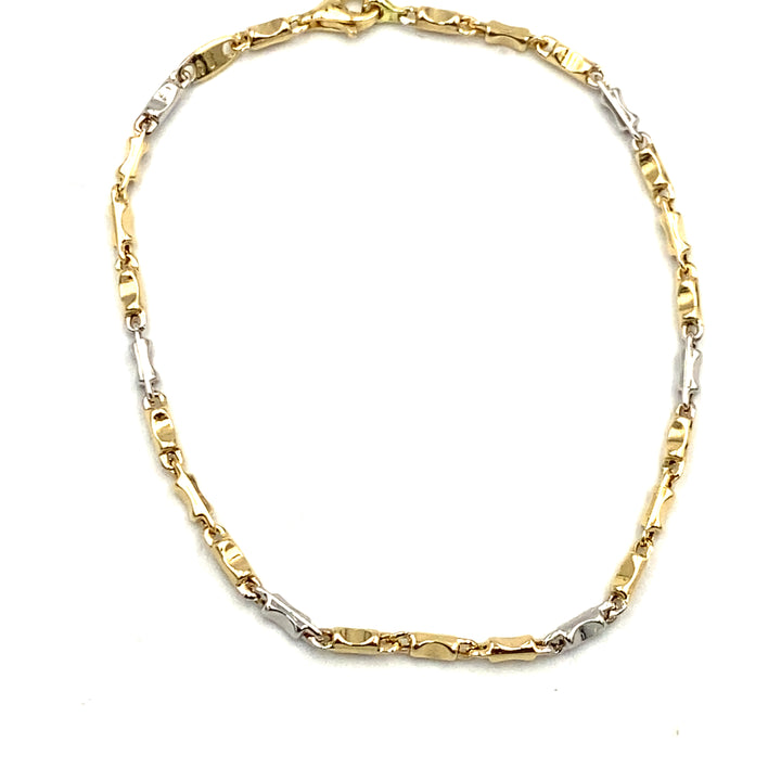 bracciale donna oro bicolore siciliano gioielli