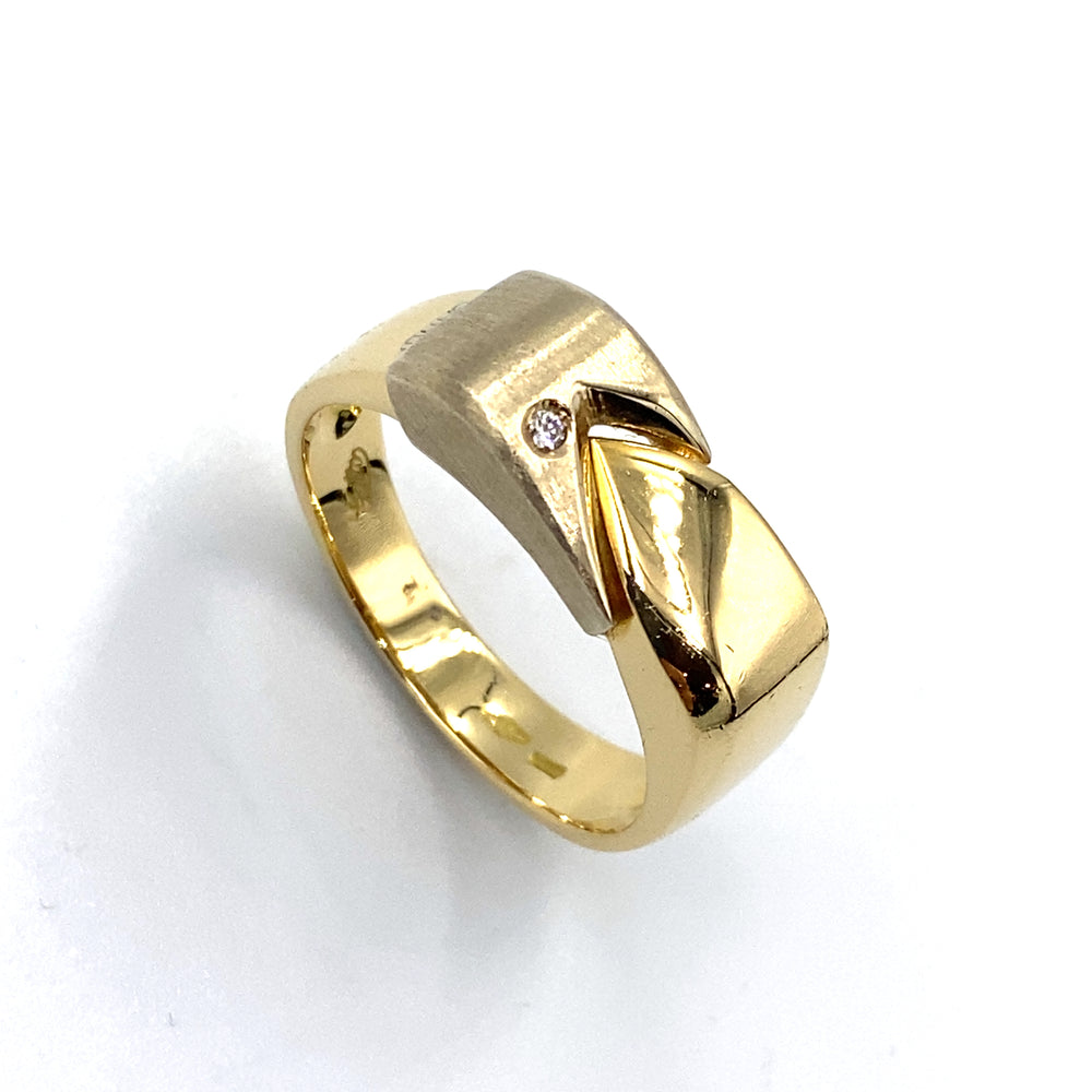 anello oro giallo da uomo con zircone siciliano gioielli