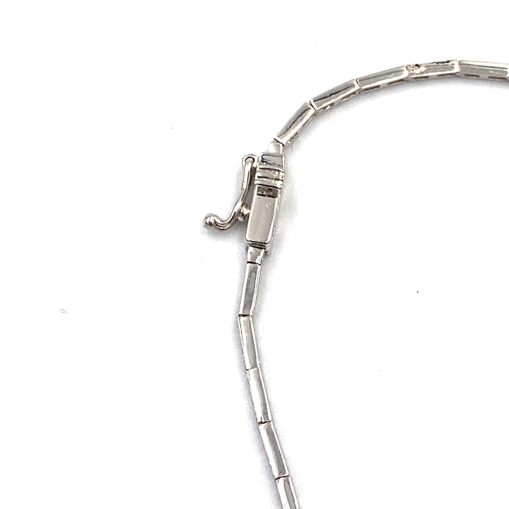 White Gold Tennis Necklace