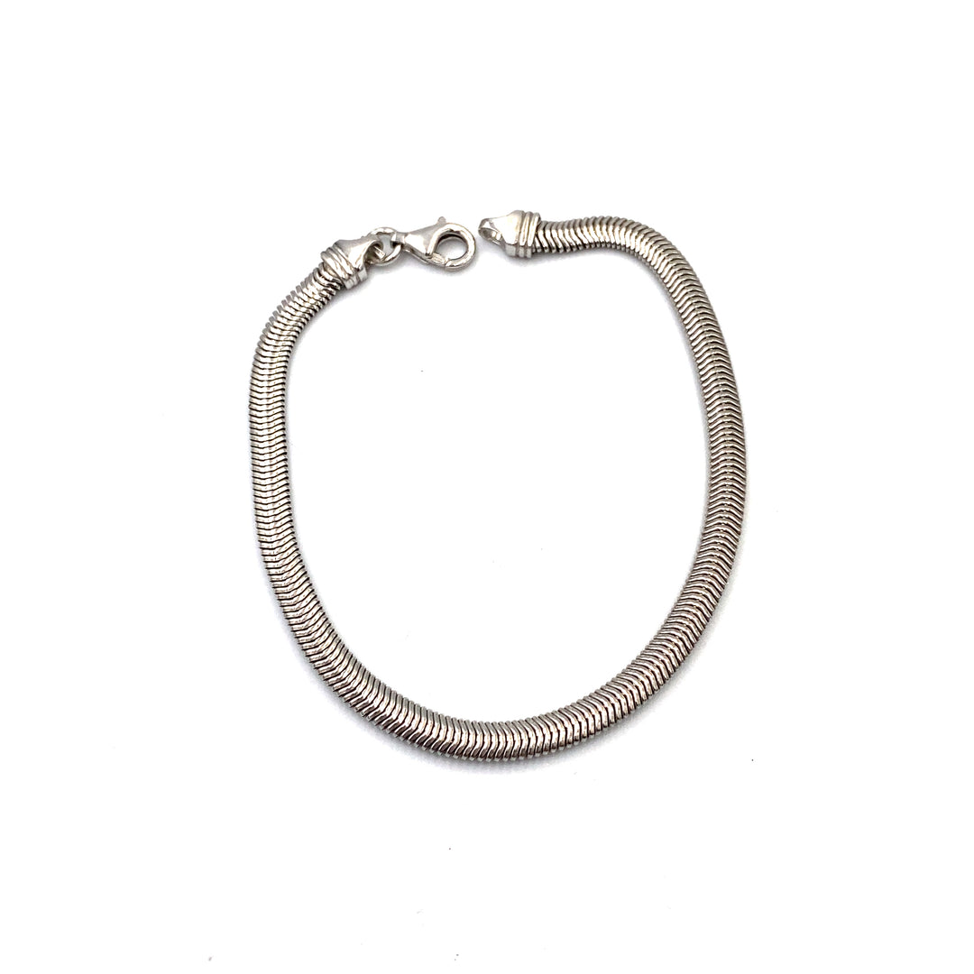 Bracciale Maglia Piatta Argento