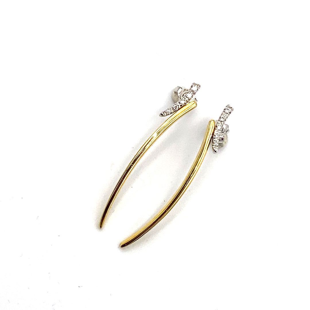 Two-tone Nimei earrings