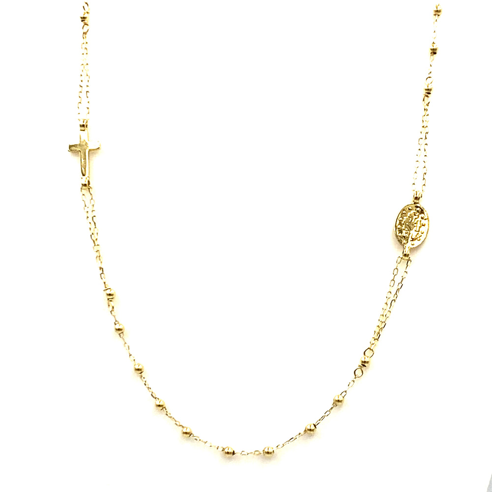 collana rosario oro giallo  siciliano gioielli 