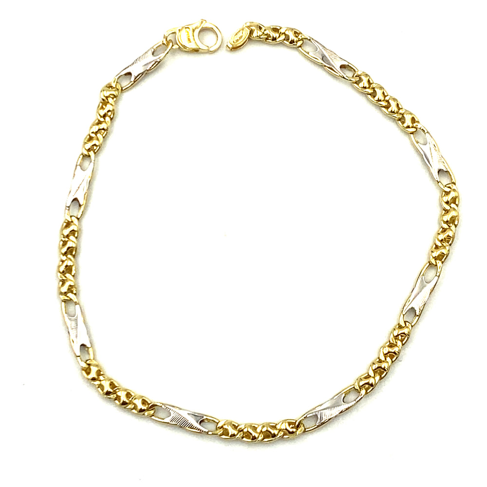 bracciale oro bicolore siciliano  gioielli 