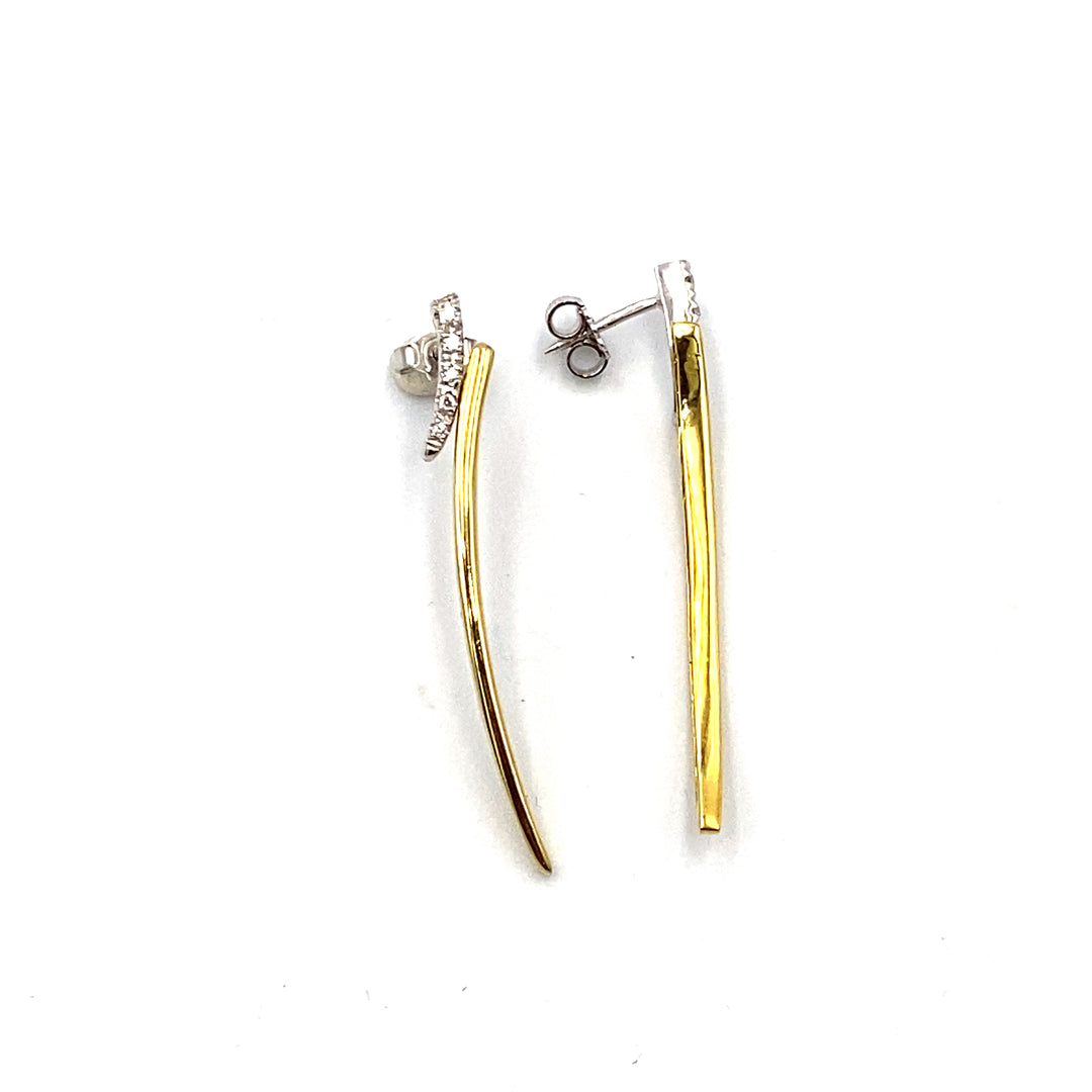 Two-tone Nimei earrings