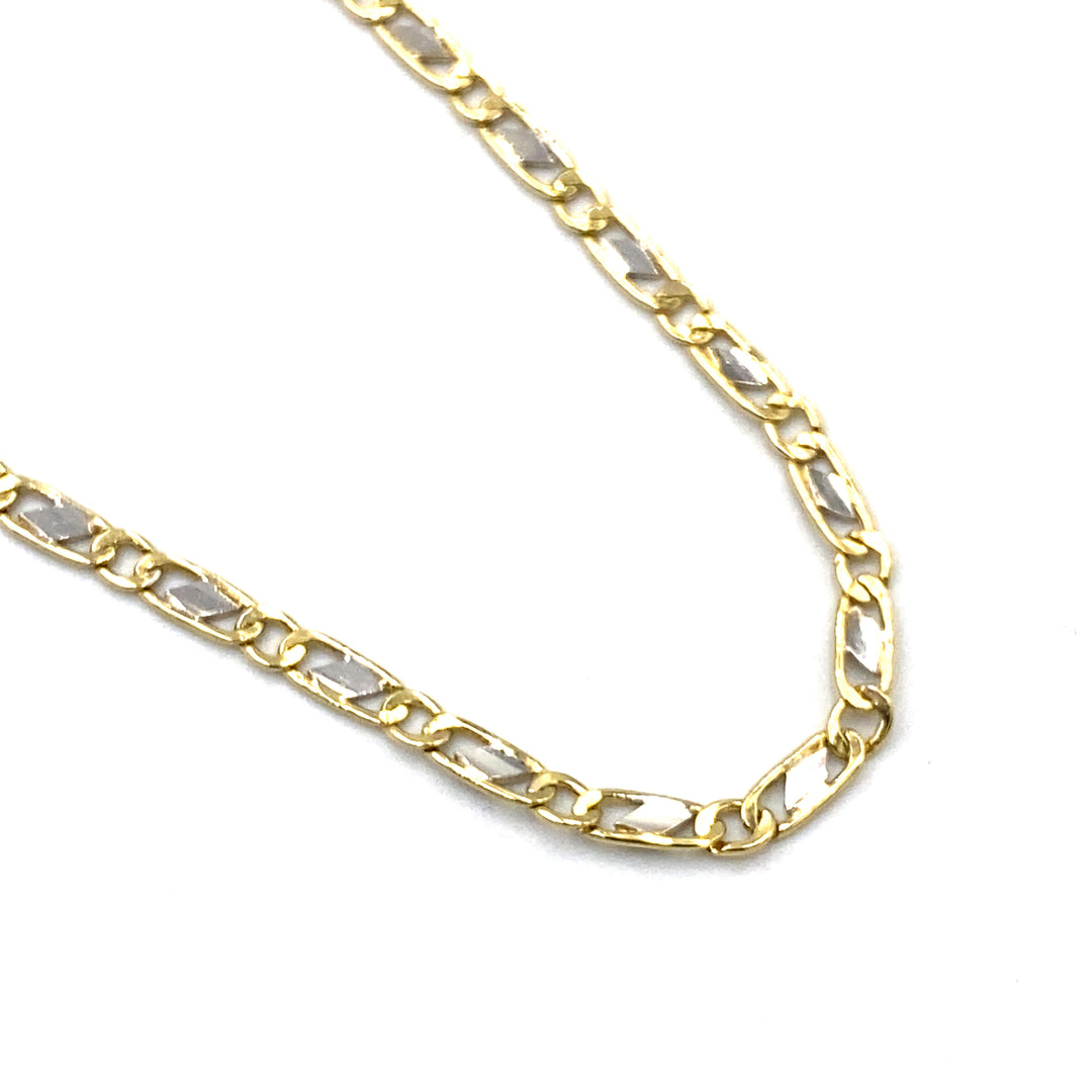 collana catena oro bicolore siciliano gioielli