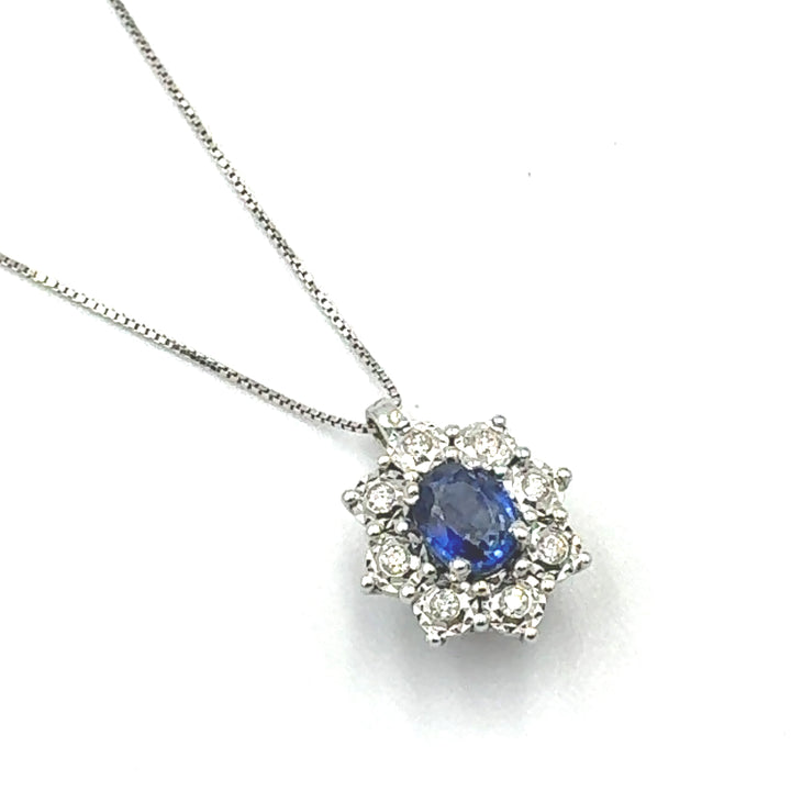 Clesi Blue Sapphire Necklace