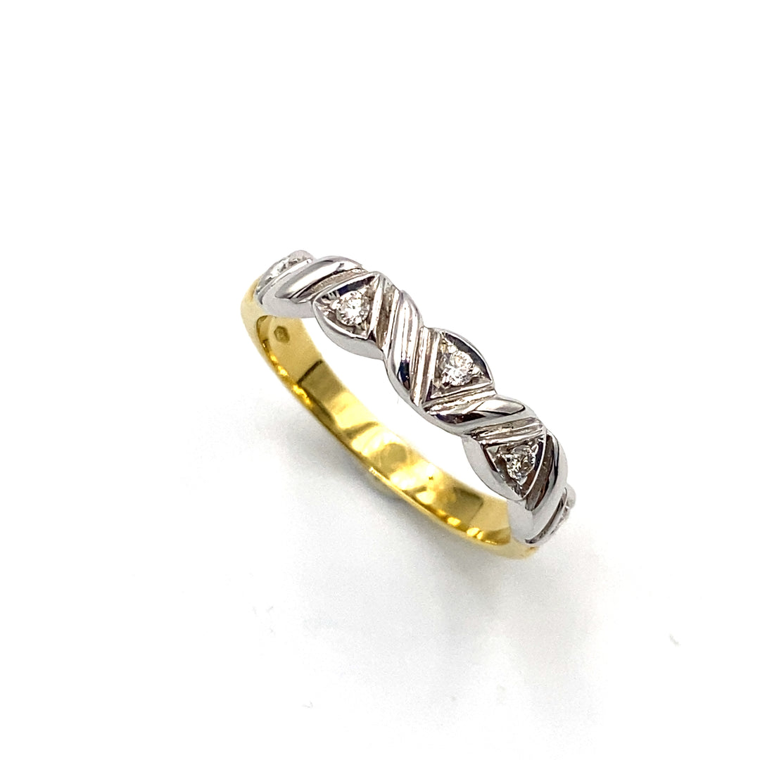 anello  veretta oro bicolore le duchesse - siciliano  gioielli 