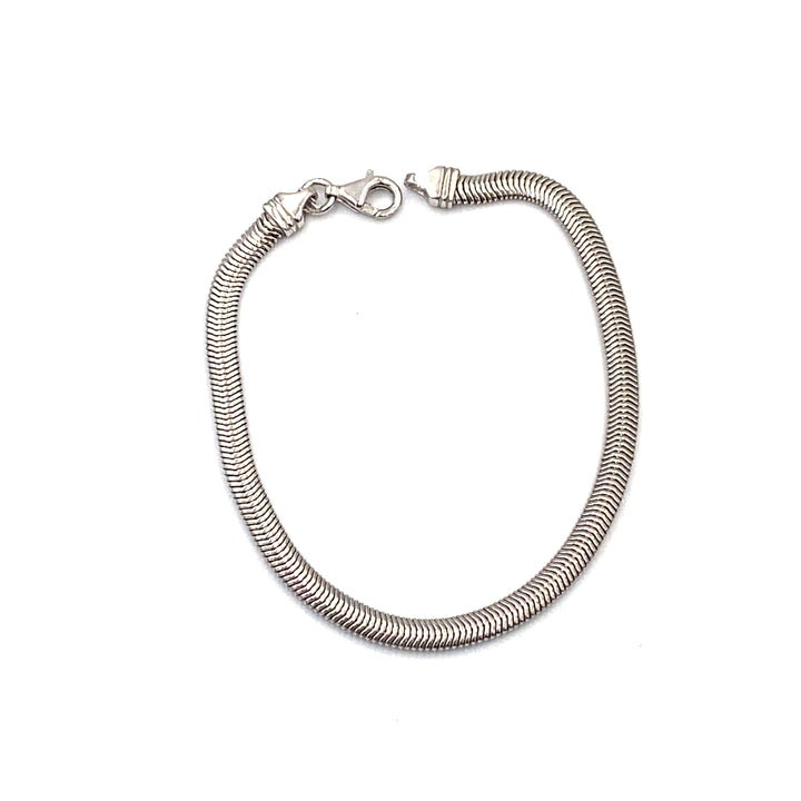 Bracciale Maglia Piatta Argento