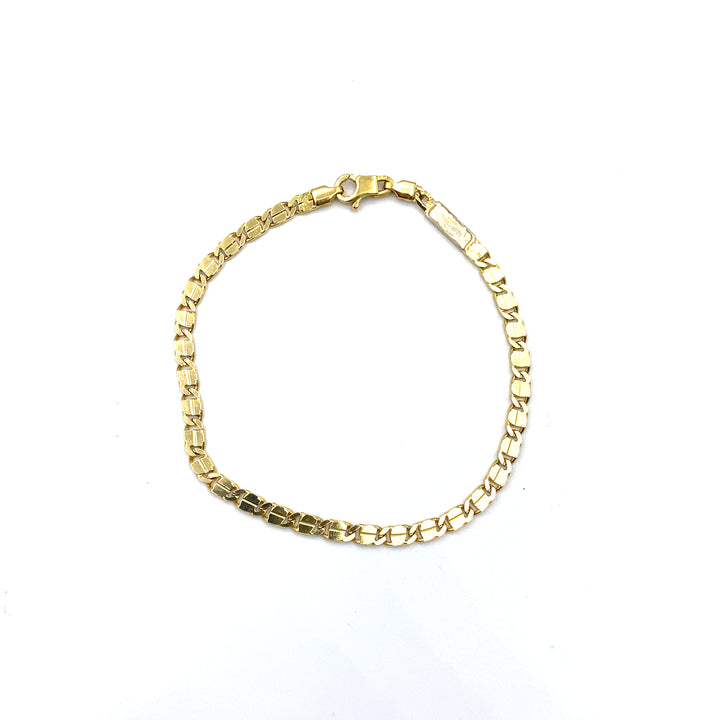 braccile oro giallo unoaerre - siciliano gioielli