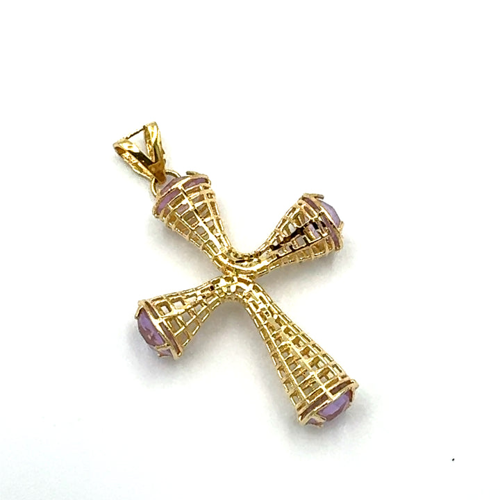 Perforated Cross Pendant