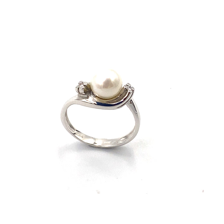 Nimei Pearl Ring White Gold