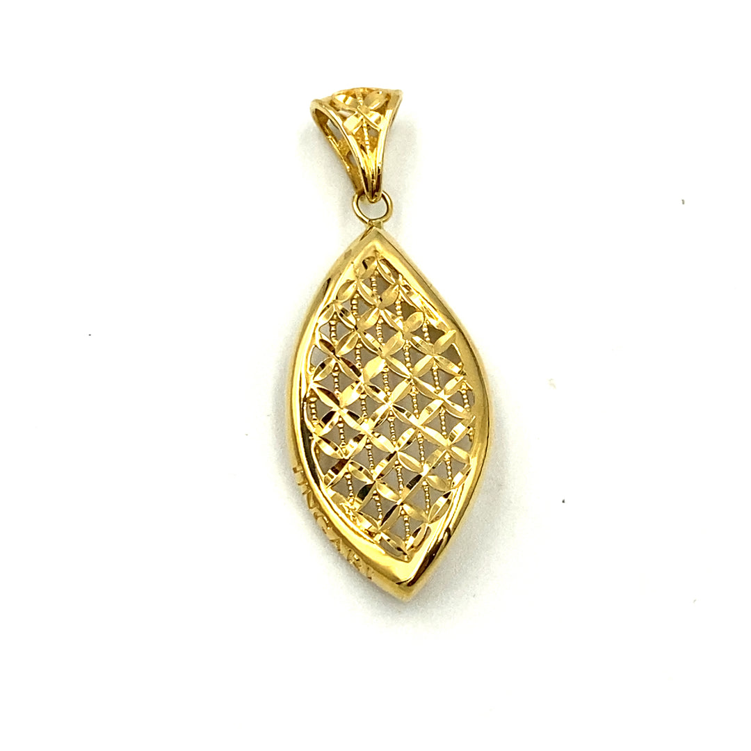 pendente in oro traforato siciliano  gioielli 