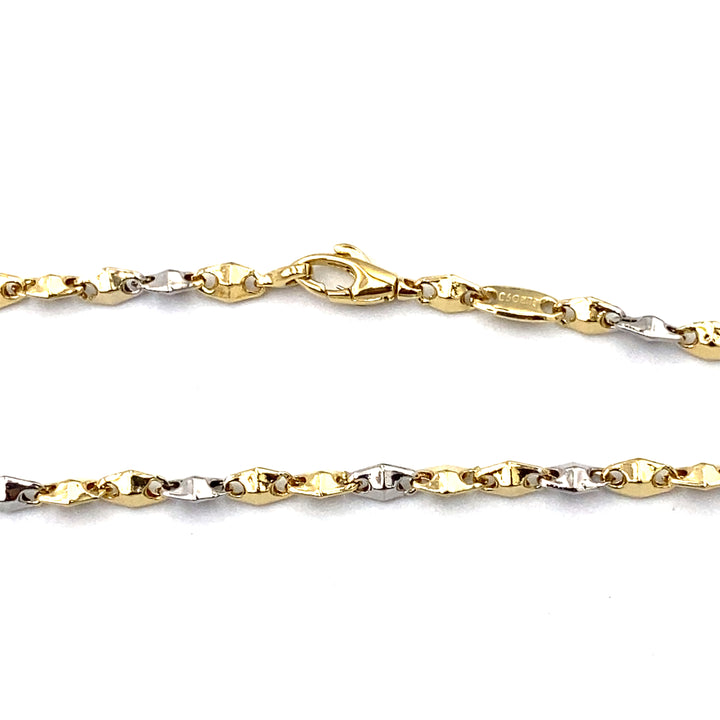 collana in oro bicolore siciliano gioielli