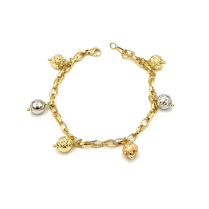 bracciale in oro giallo  bianco  erosè da donna siciliano  gioielli 