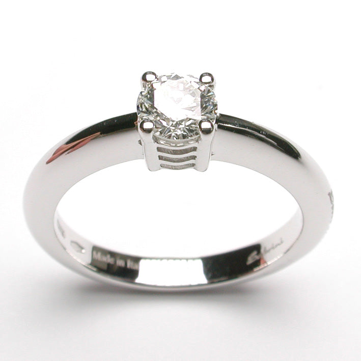 Salvini Daphne Solitaire Ring in White Gold