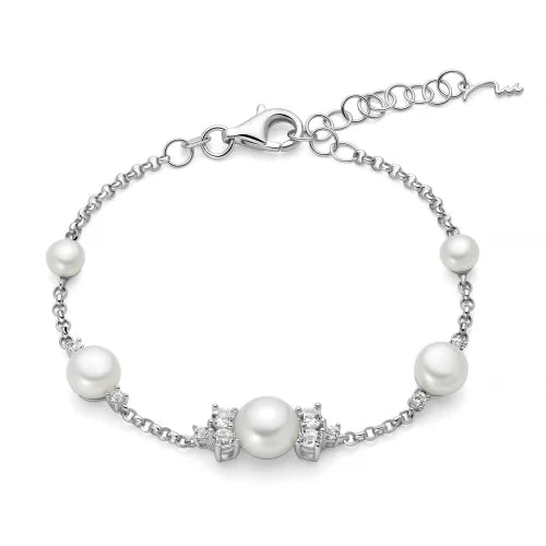 Miluna Bracciale in Argento e Perle