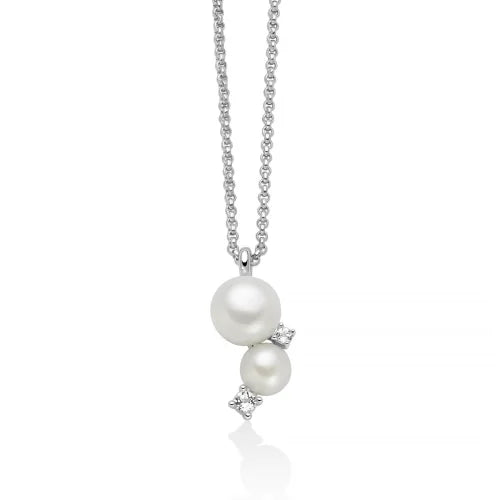 Collana Miluna Perle Argento