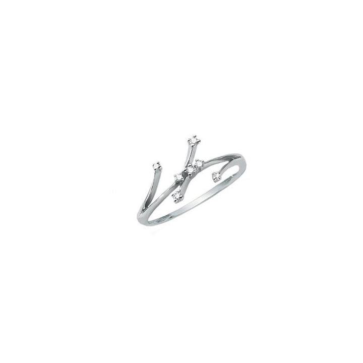 anello  miluna oro bianco  e diamanti - siciliano  gioielli 