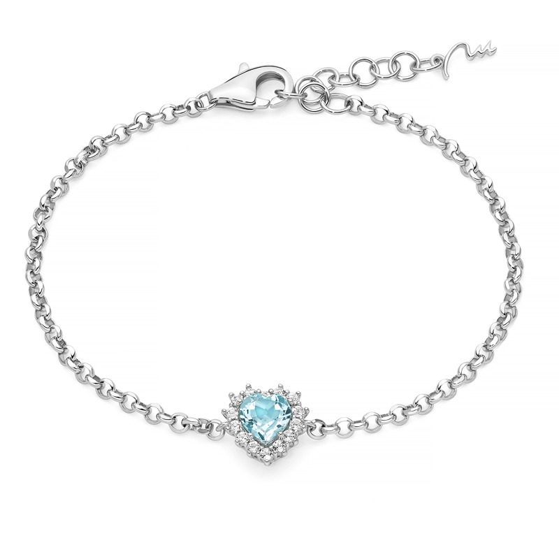 Bracciale Miluna  Topazio Azzurro
