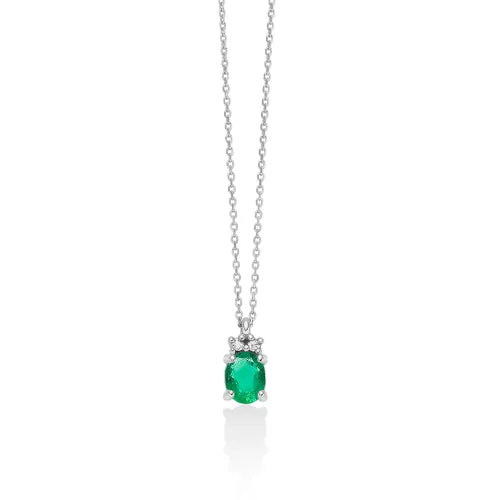White Gold Necklace with Miluna Pearl