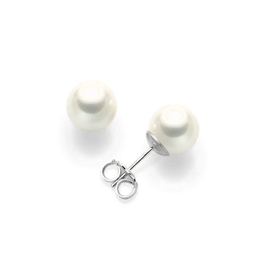 Orecchini  Argento Perla  10 mm