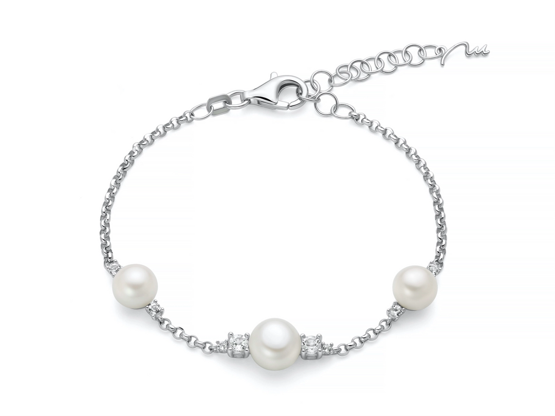 Miluna Bracciale in Argento e Perle