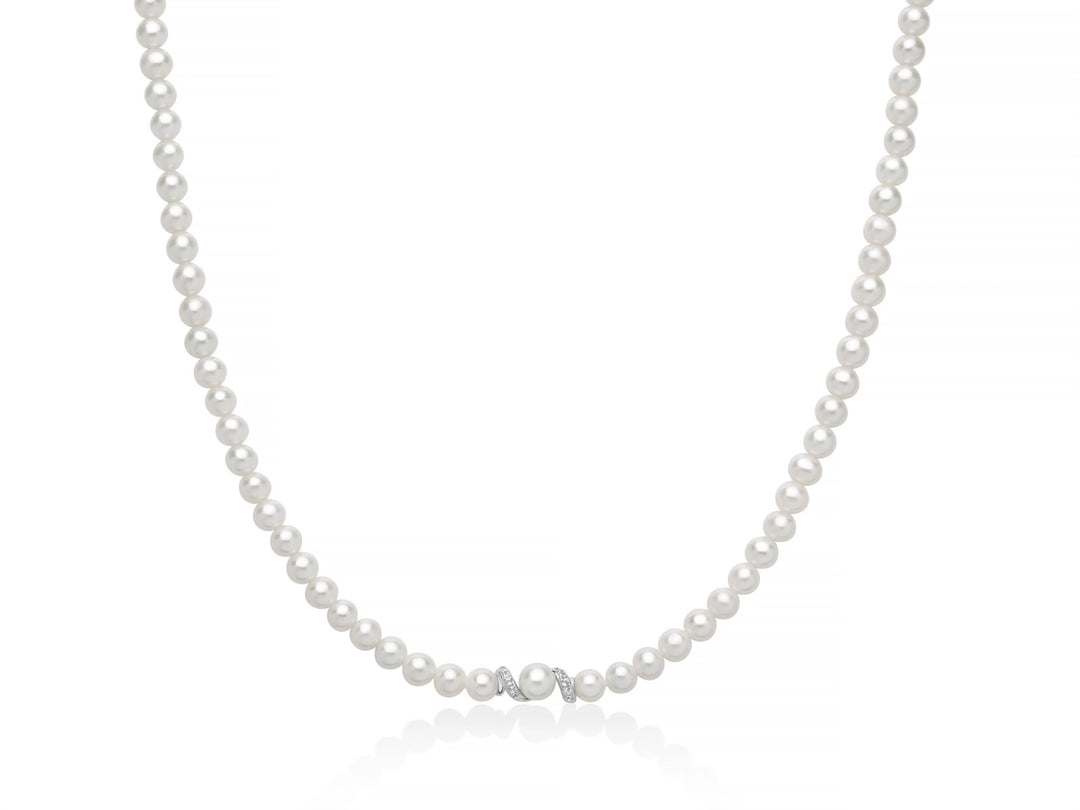 Collana Miluna Perle Argento