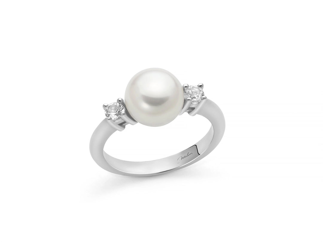 Anello Miluna Argento e Perle