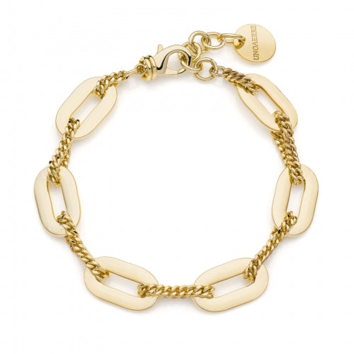 Bracciale Unoaerre in bronzo pvd oro Fashion Jewellery- siciliano gioielli 