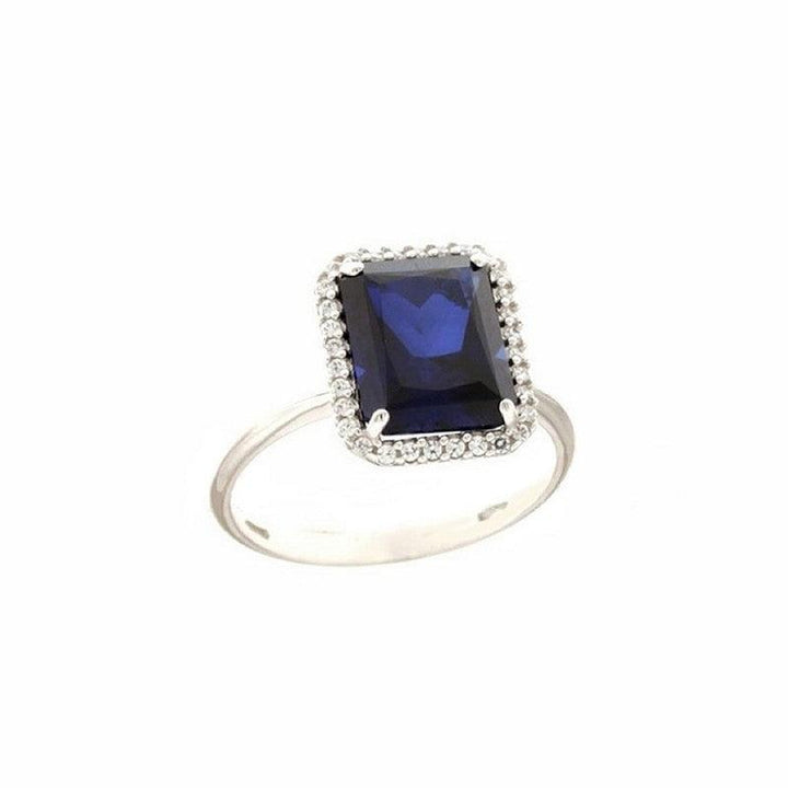 Anello Solitario con Pietra Blu - Siciliano Gioielli