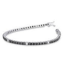 Bracciale Tennis Oro Bianco Zirconi - Siciliano Gioielli