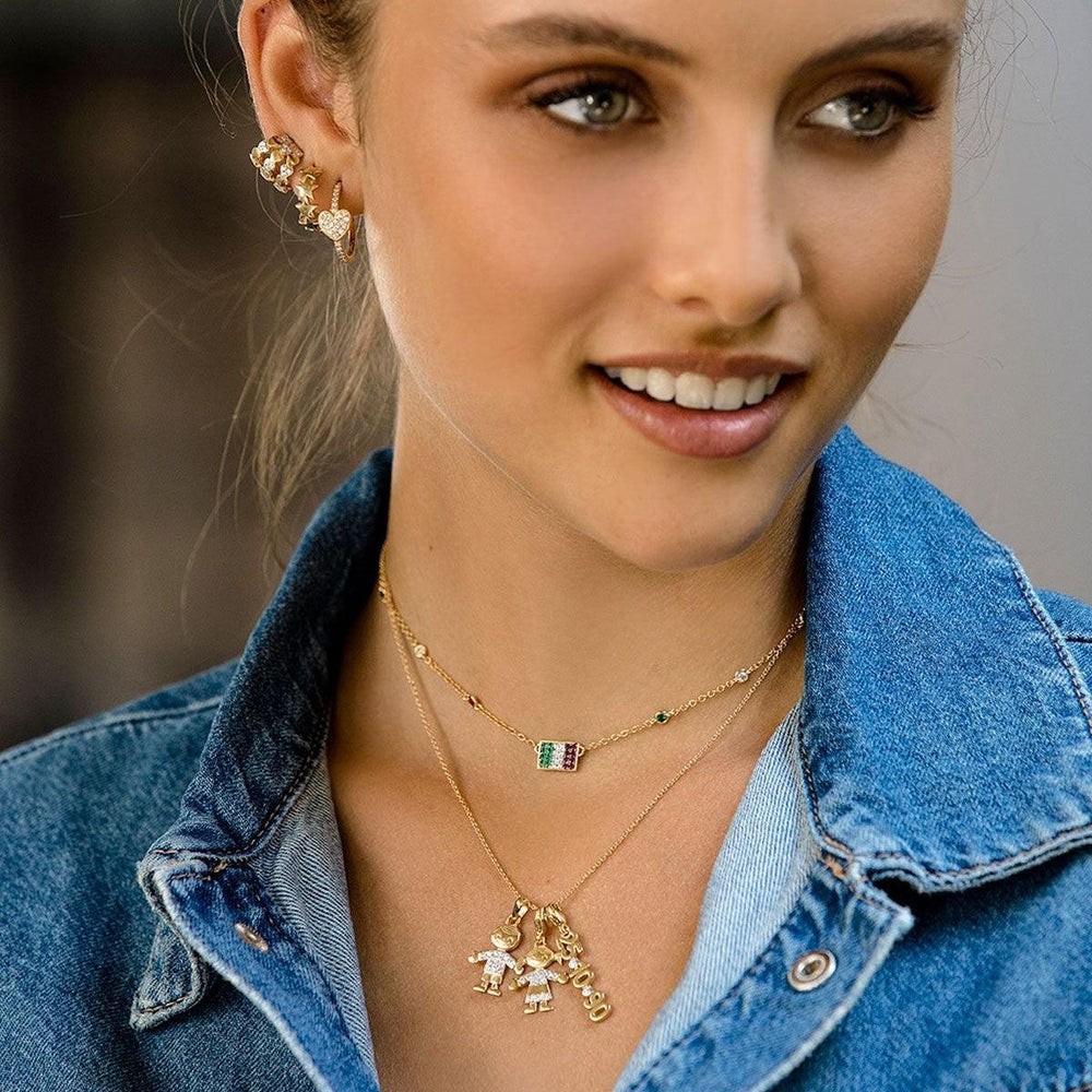 Ciondolo Bimba Bimbo Rue des Mille - Siciliano Gioielli