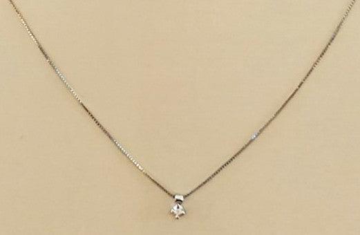 Pendente  Punto Luce con Diamante - Siciliano Gioielli