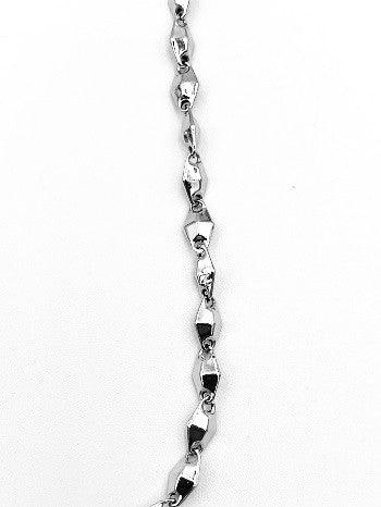 Collana Uomo Collana Oro Bianco 18 Carati Collana Uomo Oro Bianco