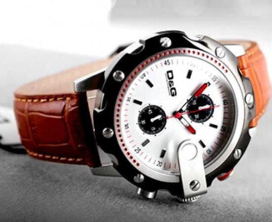 D&g clearance leather watch