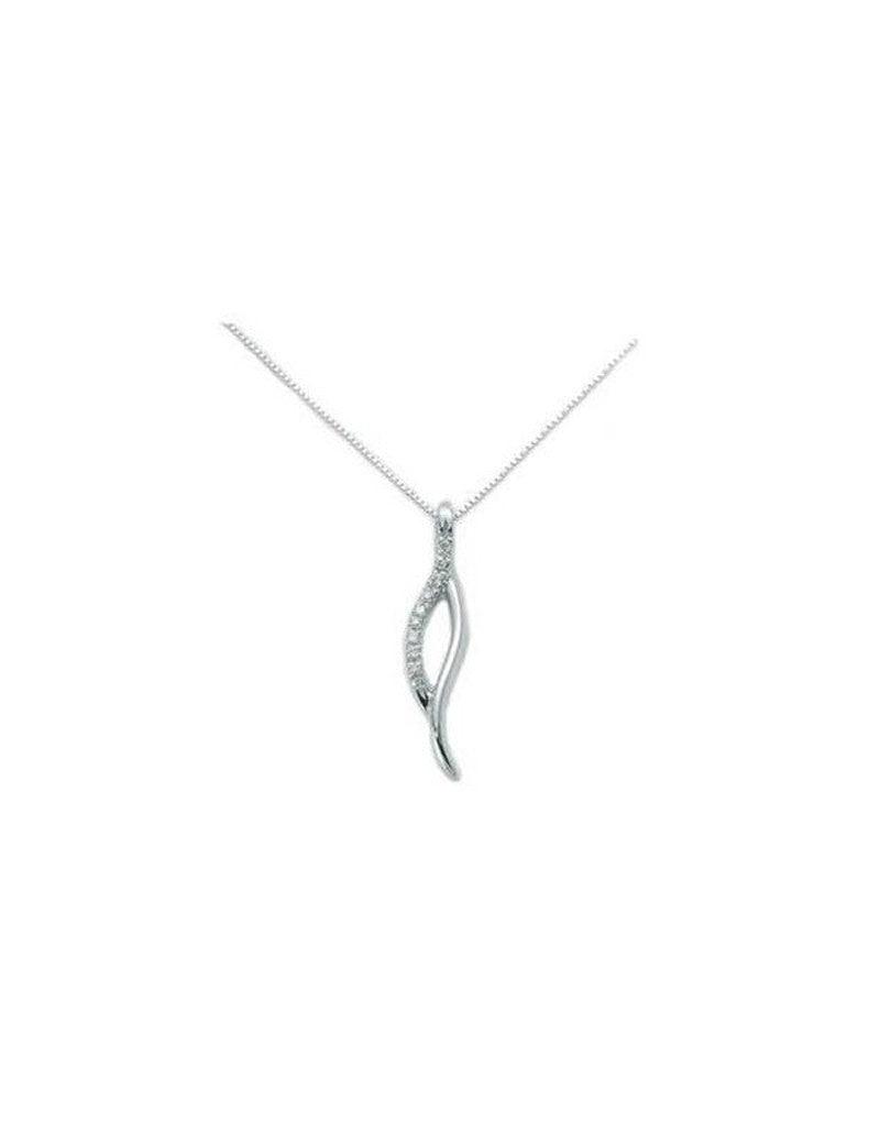 Collana Miluna con pendente con diamanti - siciliano gioielli 