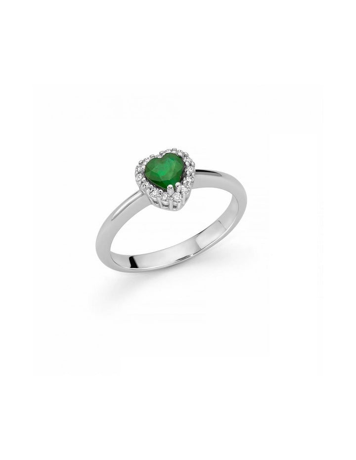 Miluna Emerald Heart Ring