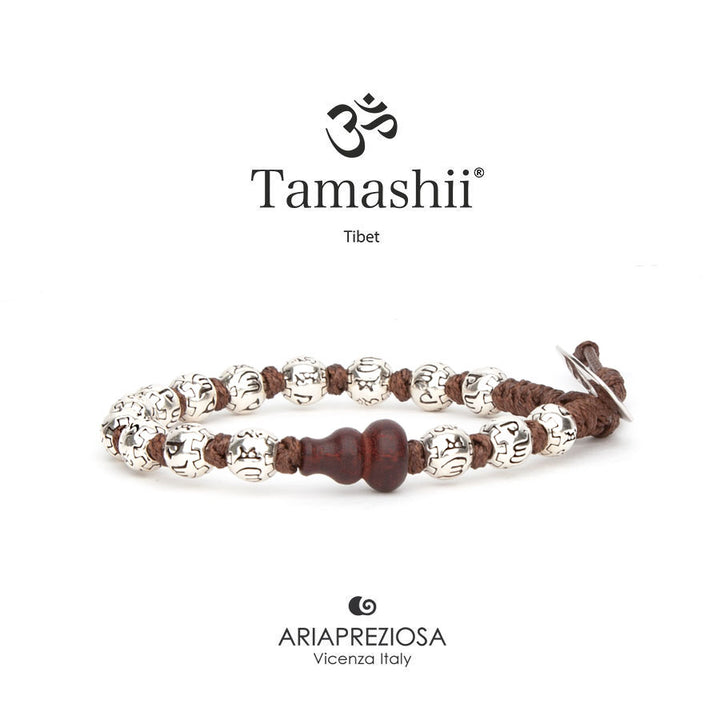 Tamashii Prayer Wheel Bracelet in Silver 6 mm